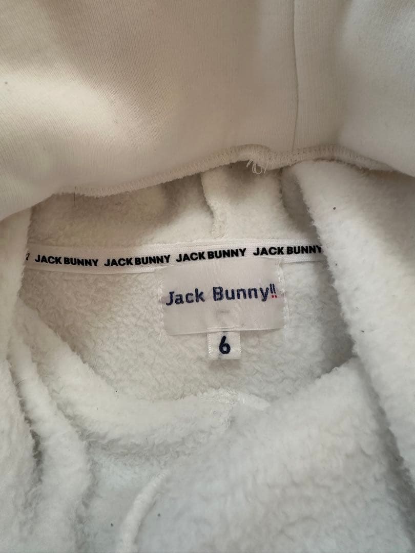 Jack Bunny メンズパーカー　ホワイト　XL