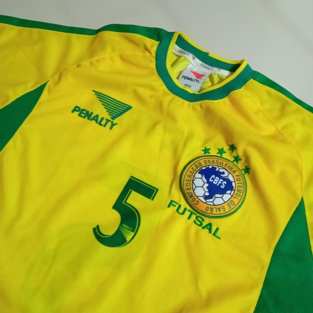 現地ブラジル購入!美品《PENALTY 》製★フットサルブラジル代表ユニホーム★