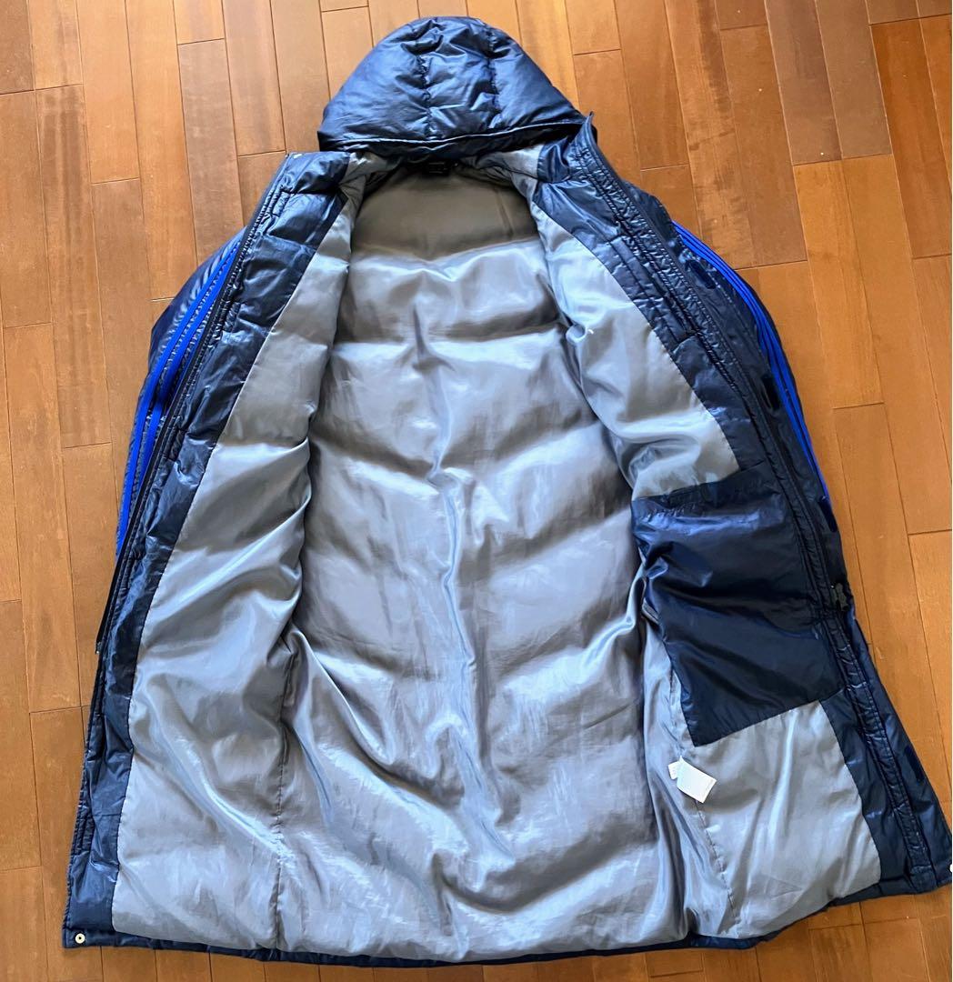 ★ adidas アディダス ネイビー ダウンコート ベンチコート M ★