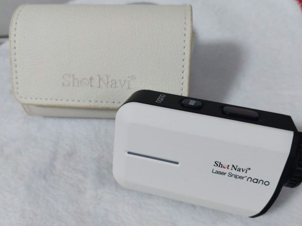 値下げ！Shot Navi ゴルフ用距離計ケース ホワイト 付属品なし