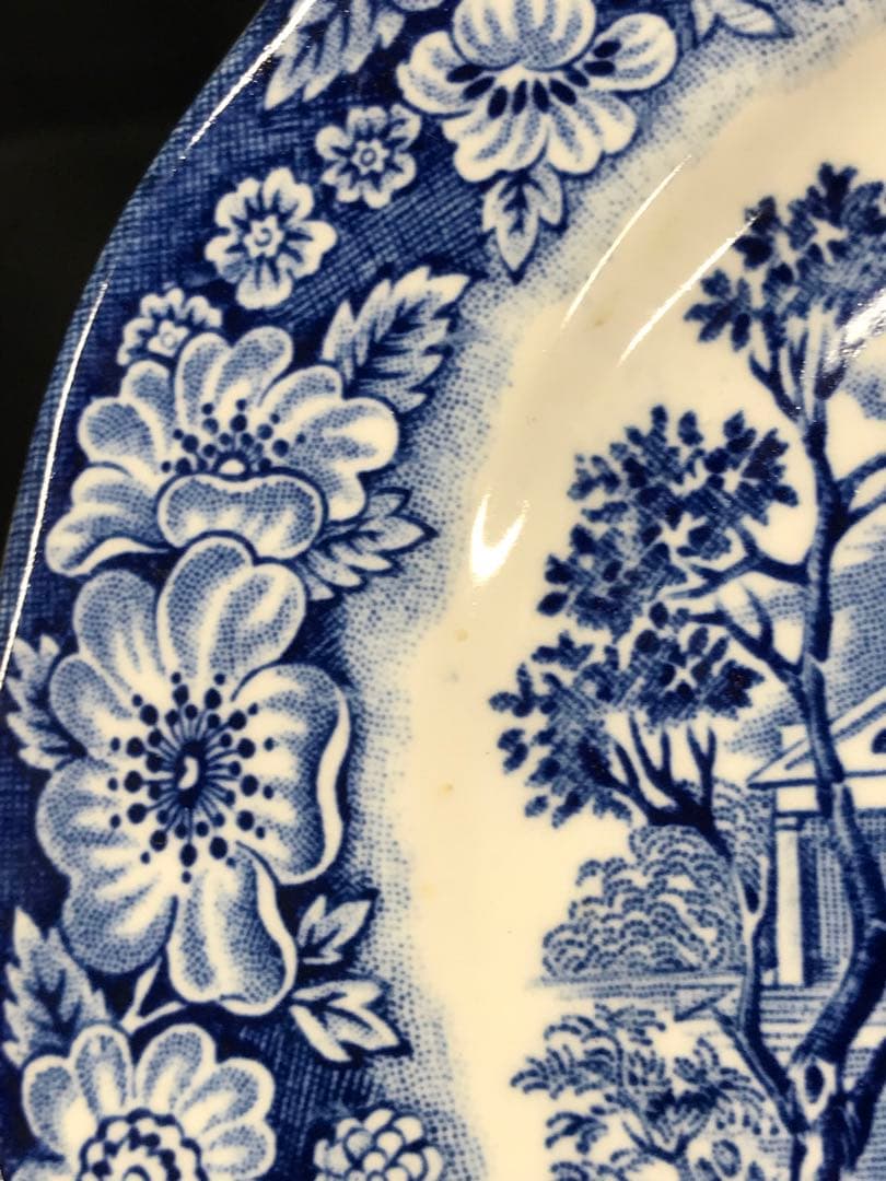 【VINTAGE】LIBERTY BLUE リバティーブルー　プレート　8P