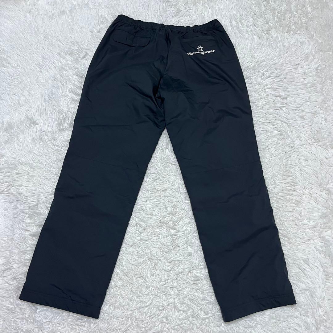 希少サイズ マンシングウェア MUNSINGWEAR ダウンパンツ ブラック