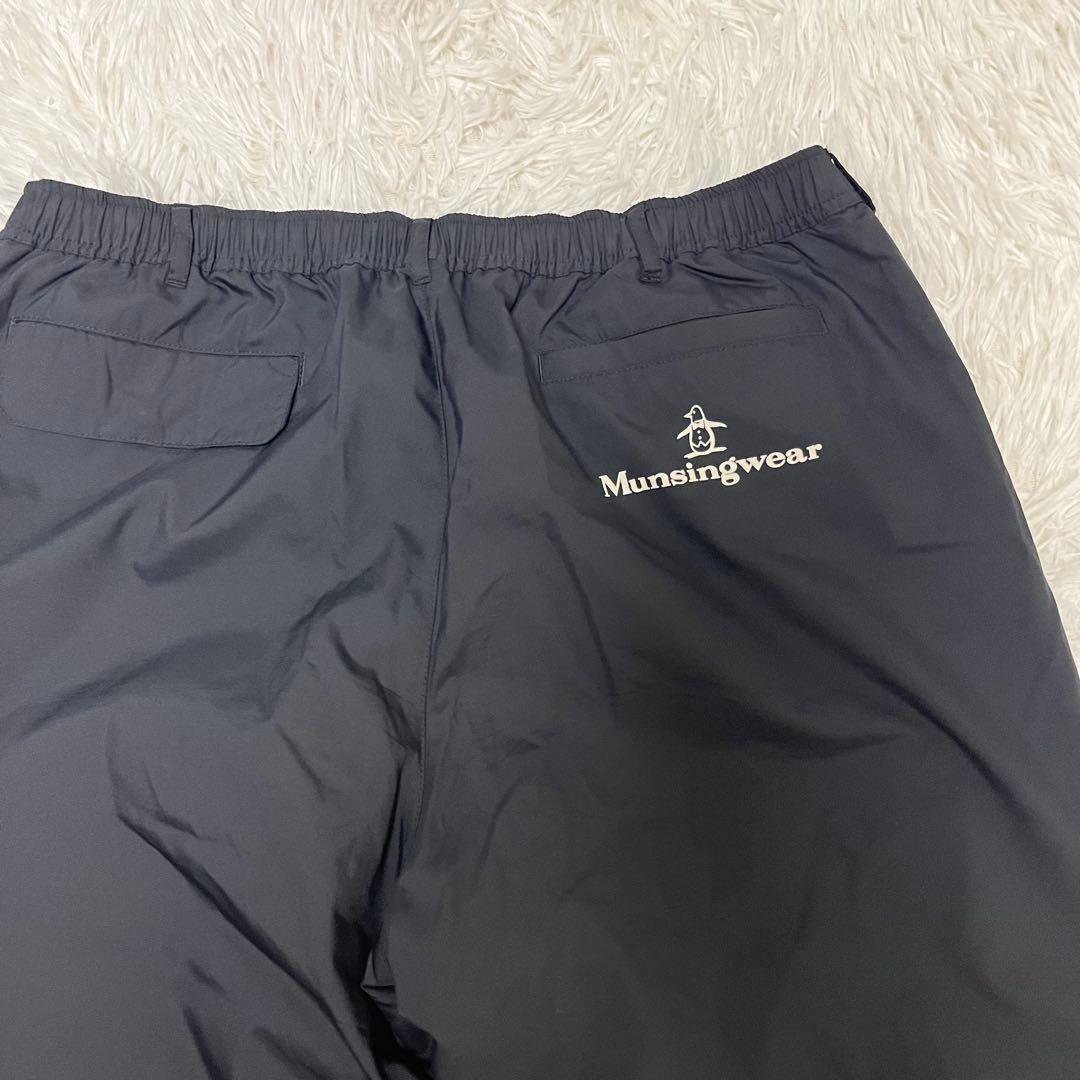 希少サイズ マンシングウェア MUNSINGWEAR ダウンパンツ ブラック
