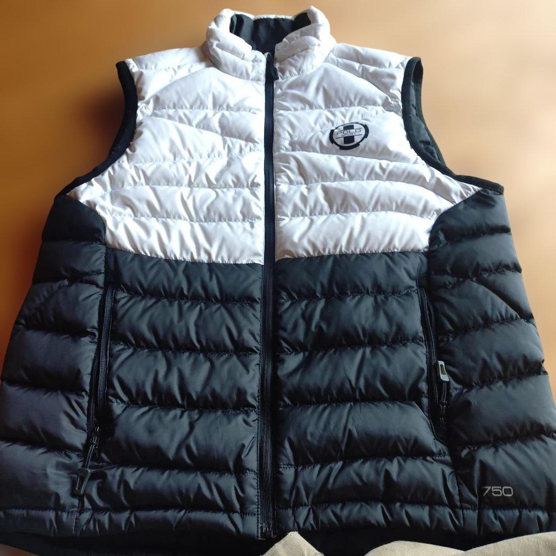 POLO SPORT グレー ダウンベスト