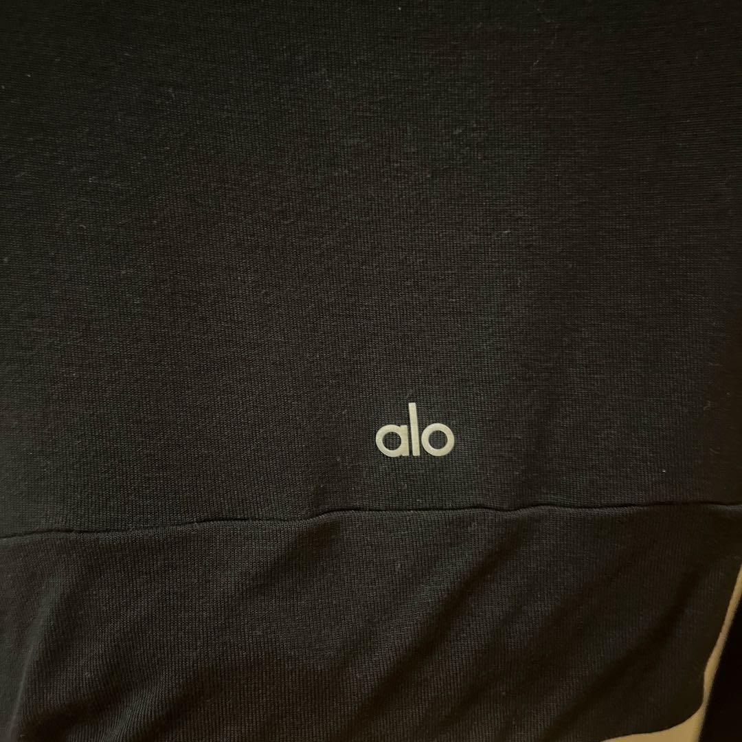 alo 黒 長袖 カバートップ