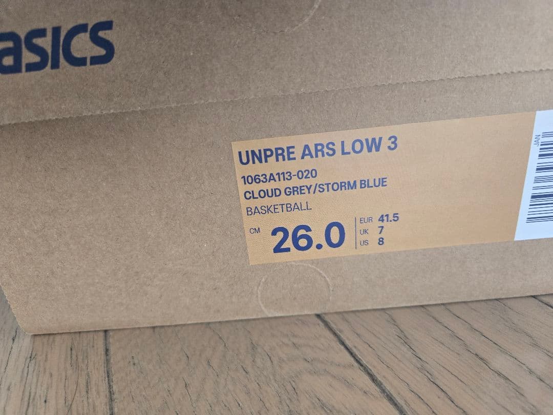 シューズ(男性用) asics UNPRE ARS LOW 3 26cm