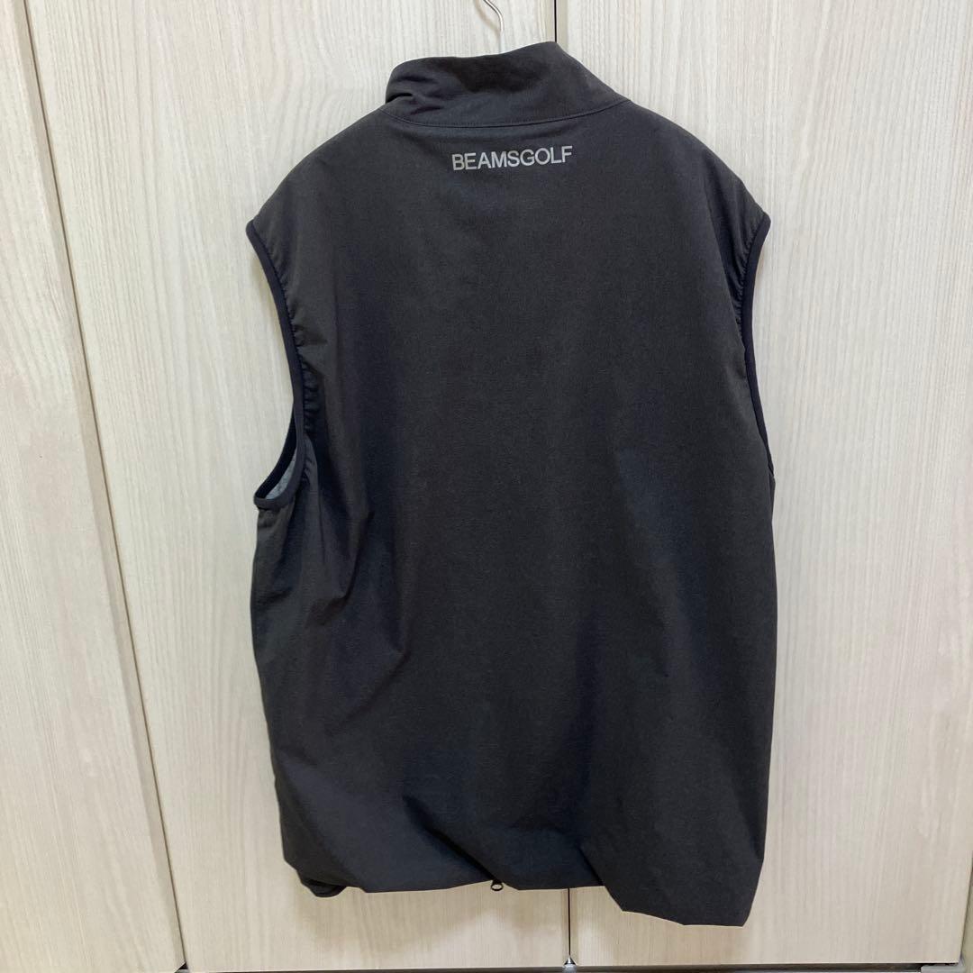 BEAMS GOLF ミノテック フルジップベスト　グレー　Lサイズ