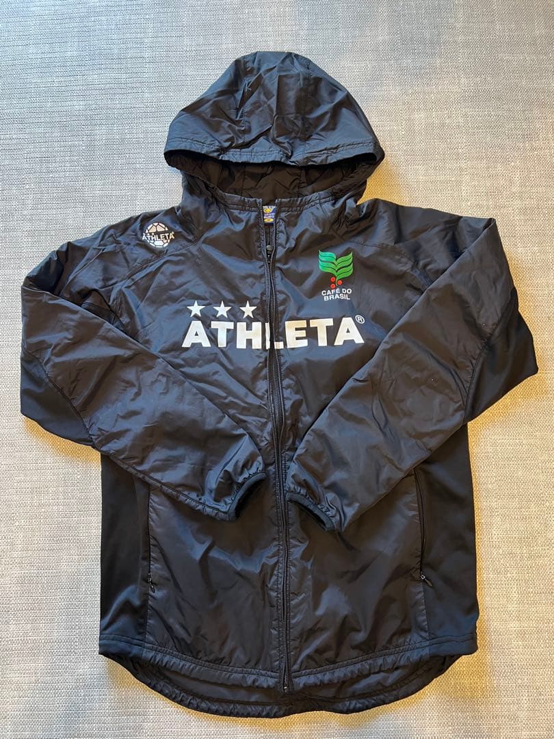 【美品】 ATHLETA アスレタ 中綿ピステセット M 防寒 ブラック