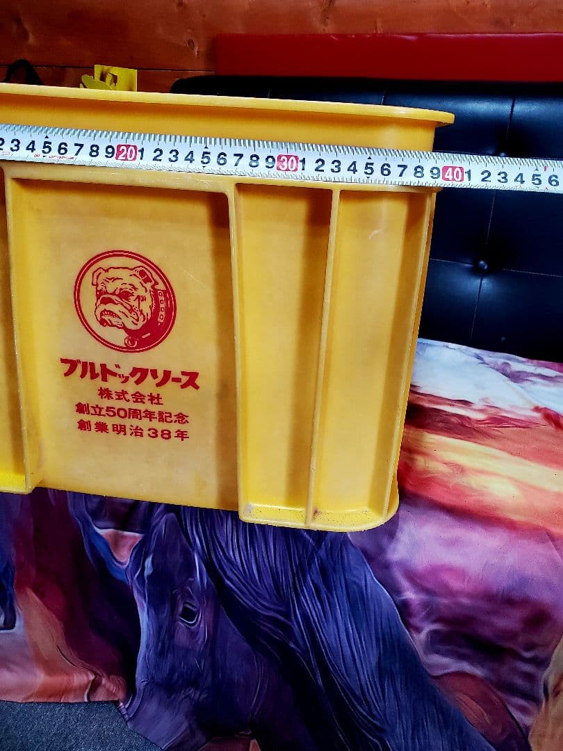 ブルドックソース　プラスチックコンテナ　ボックス　箱　昭和レトロ　希少