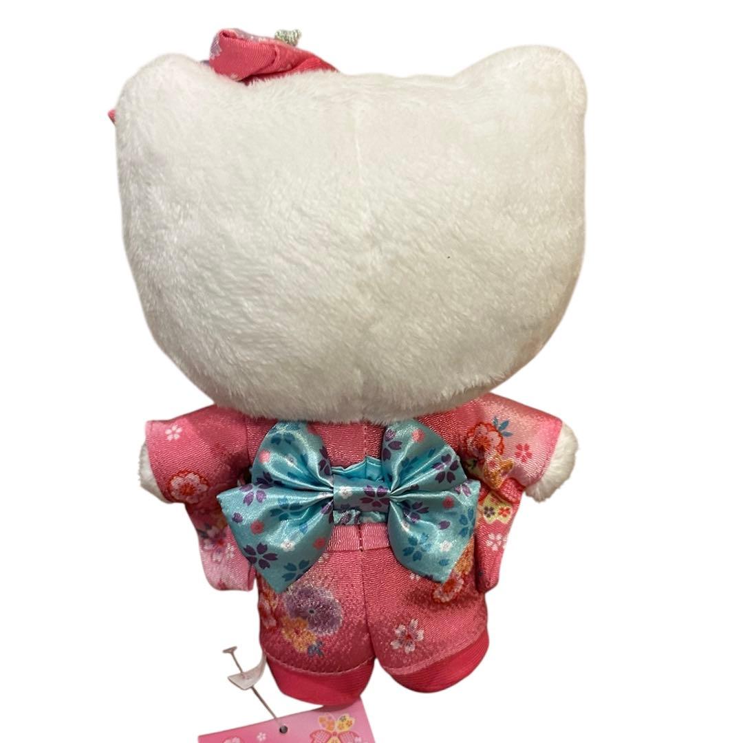 浅草限定 ハローキティ 着物ぬいぐるみ 桜 振袖 21cm