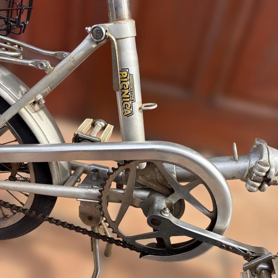 ブリヂストン　ワンタッチピクニカ　レトロ　ビンテージ　折り畳み自転車
