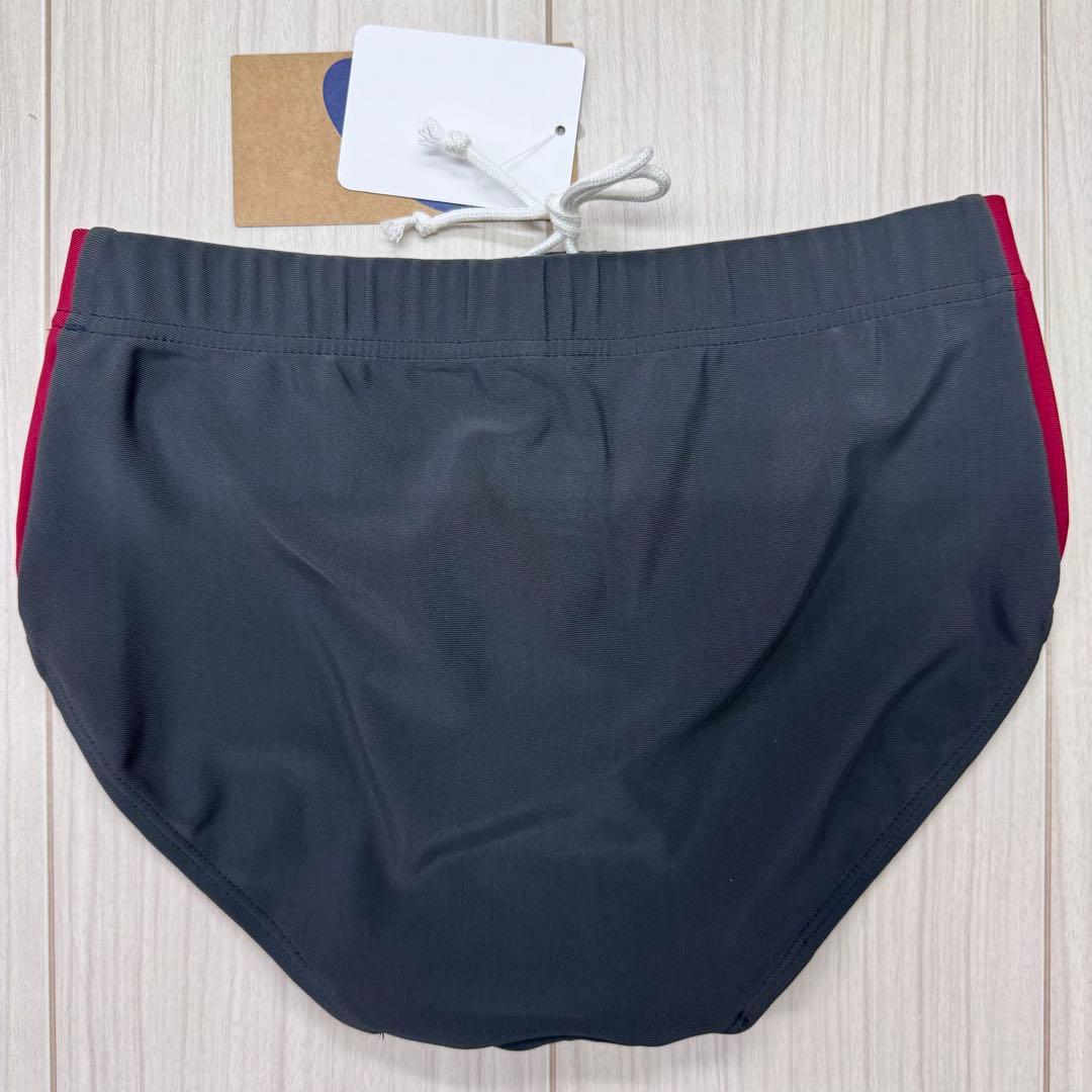 アシックス　女子陸上レーシングショーツ　Lサイズ　ダークグレー×エンジ　新品①
