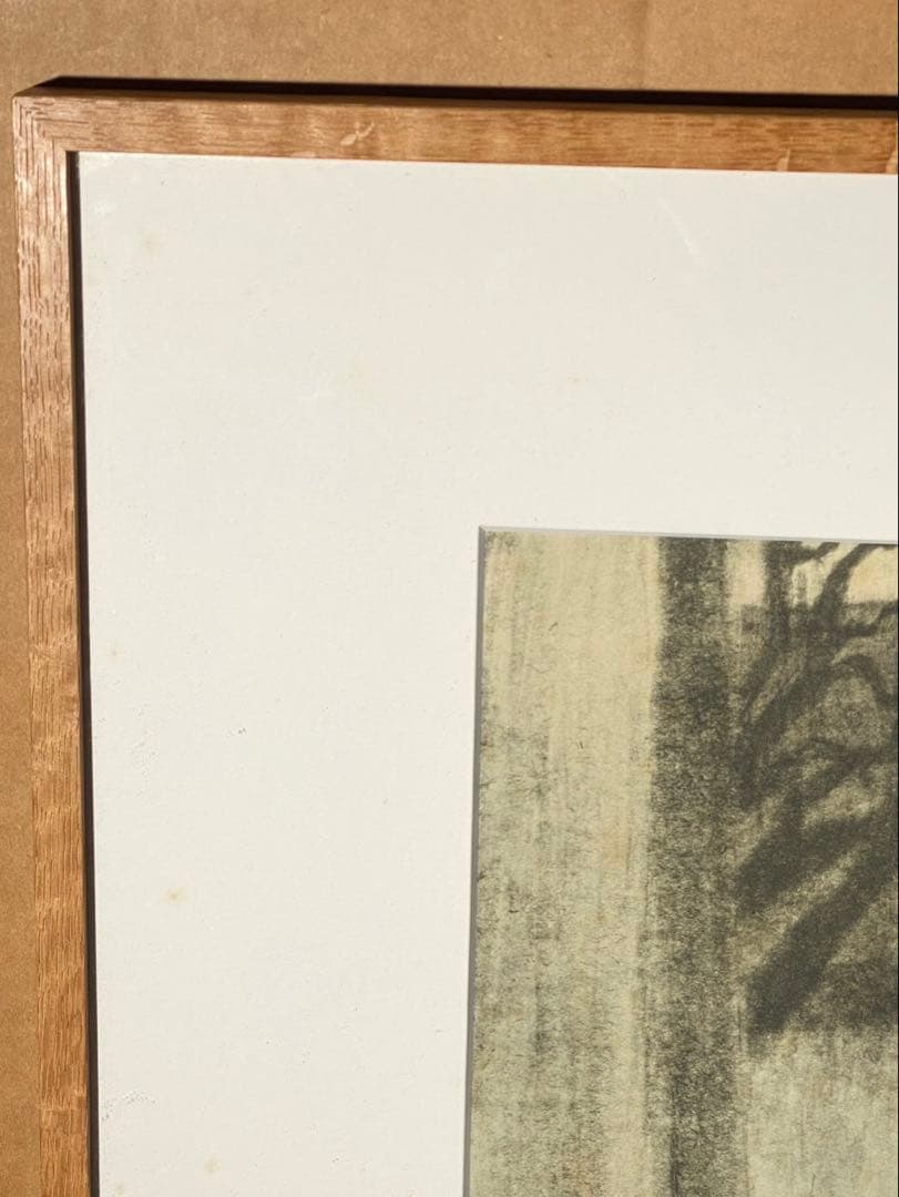 斎藤清　柿の会津(塚原) 複製画　大塚工芸社　工芸画　額縁　額装　インテリア