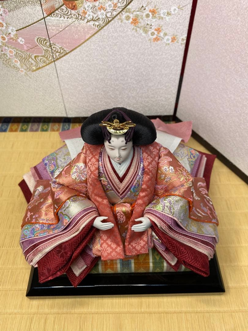 東京久月　雛人形　親王飾り収納セット・サイズ間口約６３×奥行約３９×高さ約５８㎝