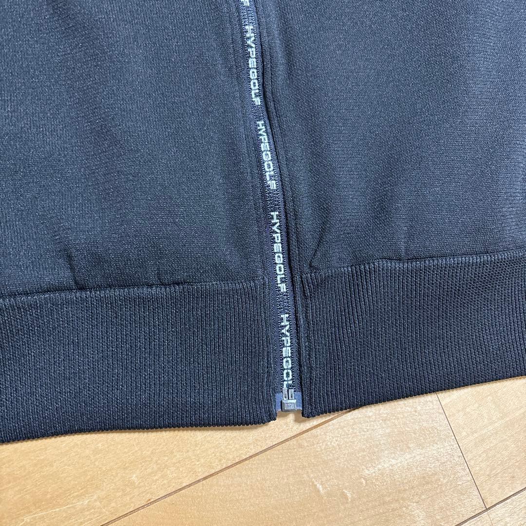 HYPEGOLFフルジップニットジャケット ブラック　L 定価36,300円
