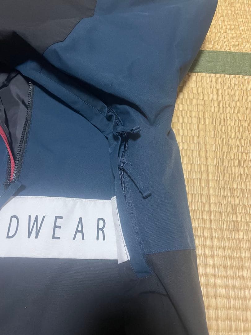 スノボ用ウェア AAHARDWEAR ネイビー レッド マウンテンパーカー