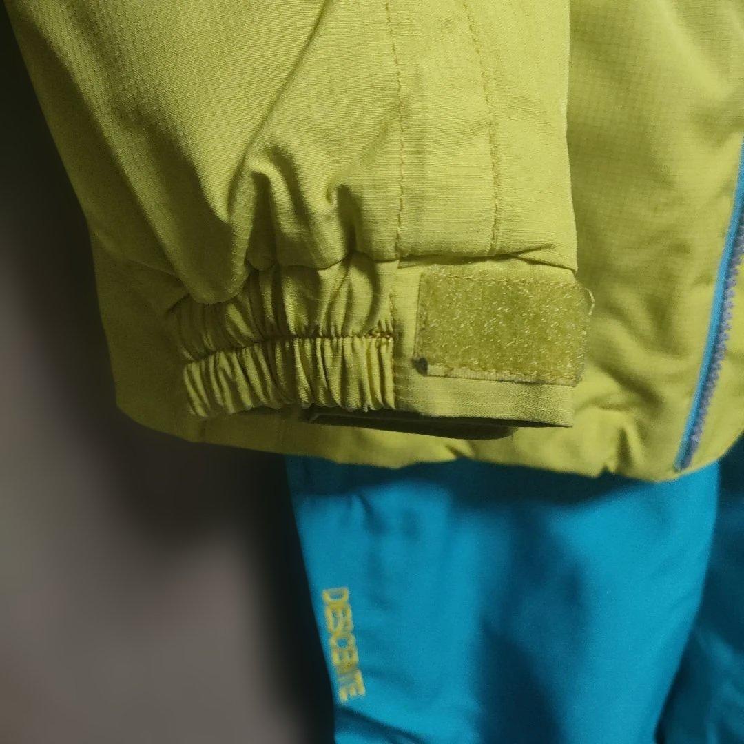 DESCENTE 子ども用スキーウェア イエロー/ブルー