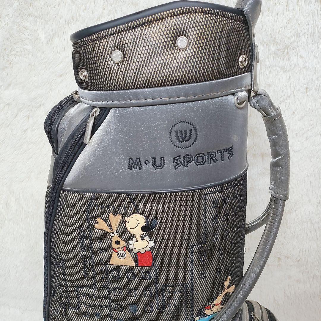 【美品】M.U SPORTS　ポパイ　オリーブOLIVE コラボ　キャディバッグ