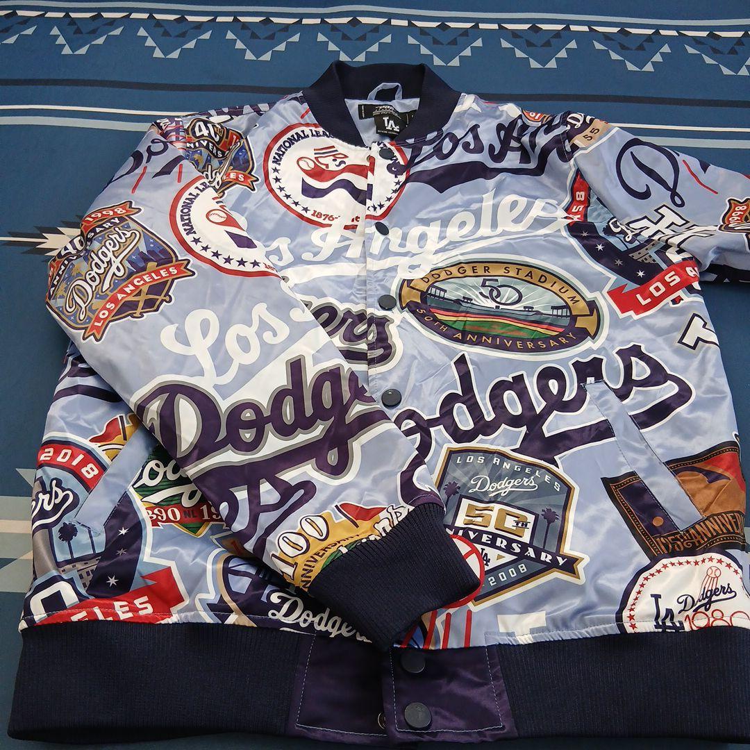 ドヂャースLA Dodgers パッチワークジャケット L