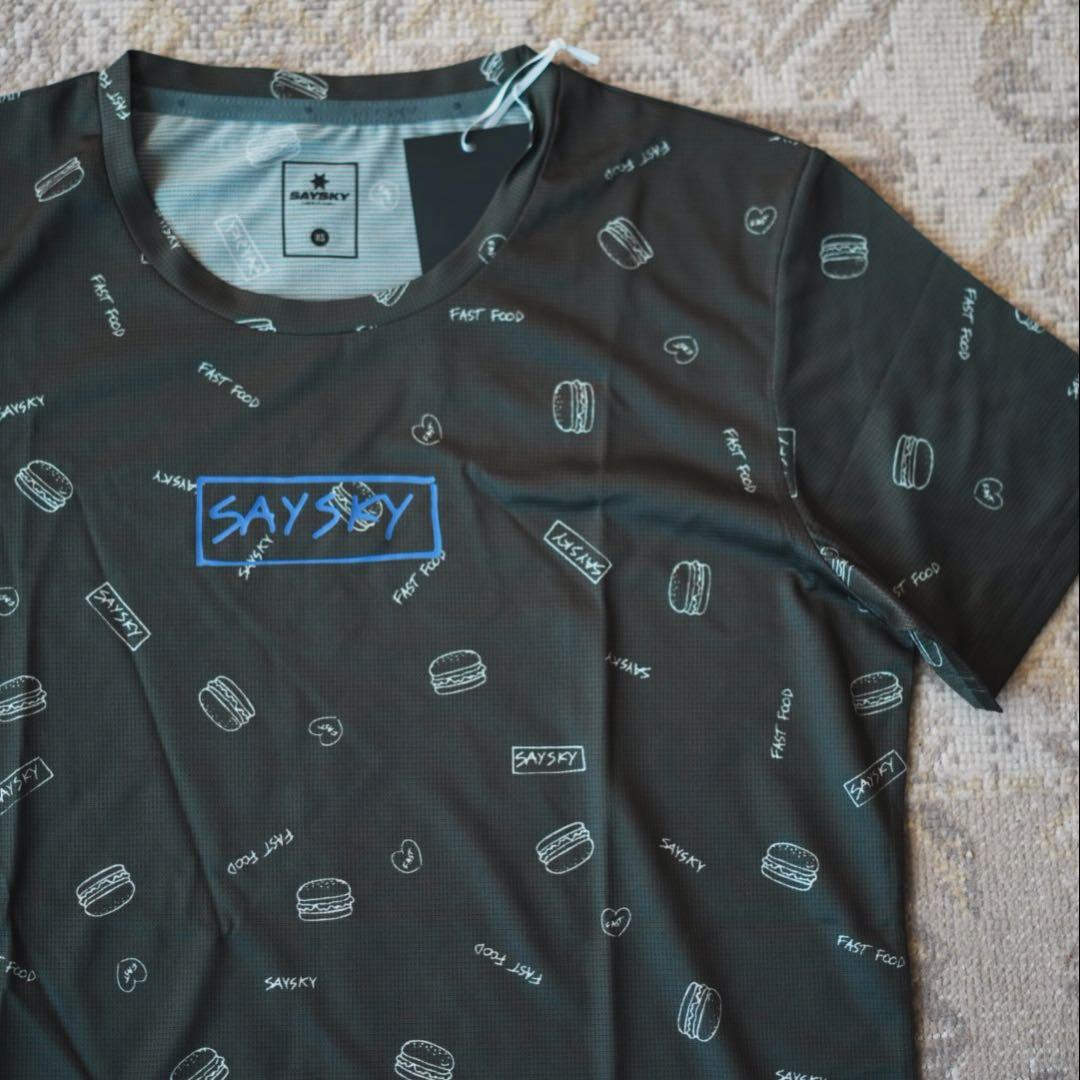 【XS】SAYSKY ハンバーガー Tシャツ ユニセックス ランニング