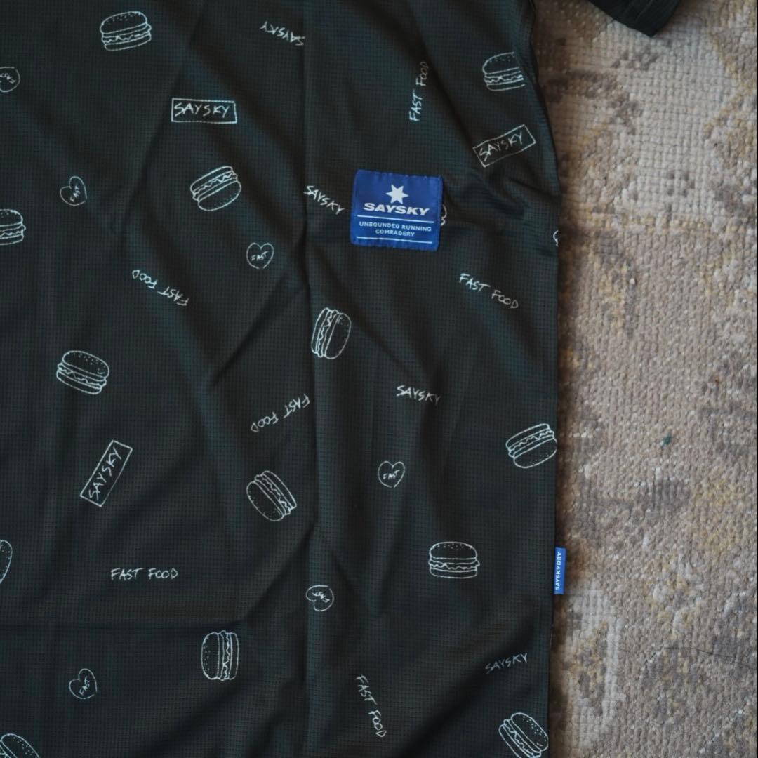 【XS】SAYSKY ハンバーガー Tシャツ ユニセックス ランニング