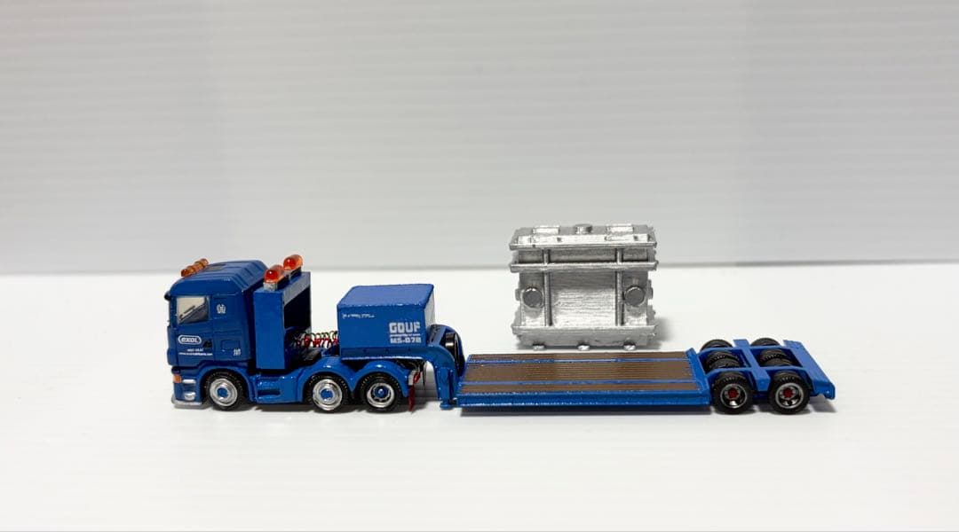 ★積荷付★スカニア➕重トレーラー　変圧器付属　トラックトレーラーコレクション