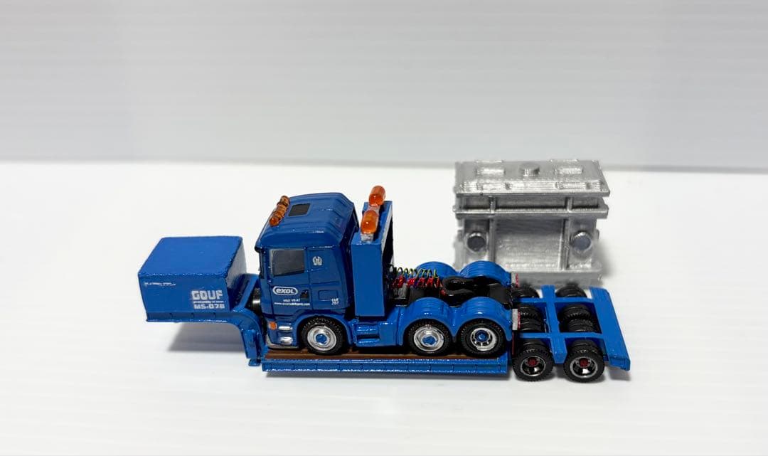 ★積荷付★スカニア➕重トレーラー　変圧器付属　トラックトレーラーコレクション