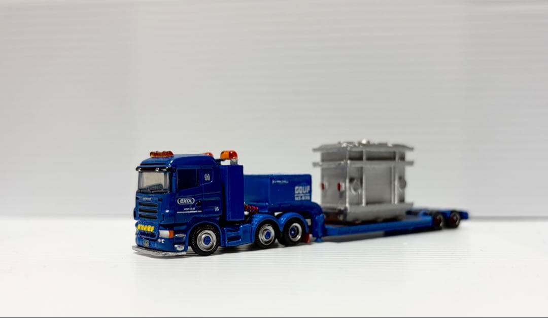 ★積荷付★スカニア➕重トレーラー　変圧器付属　トラックトレーラーコレクション