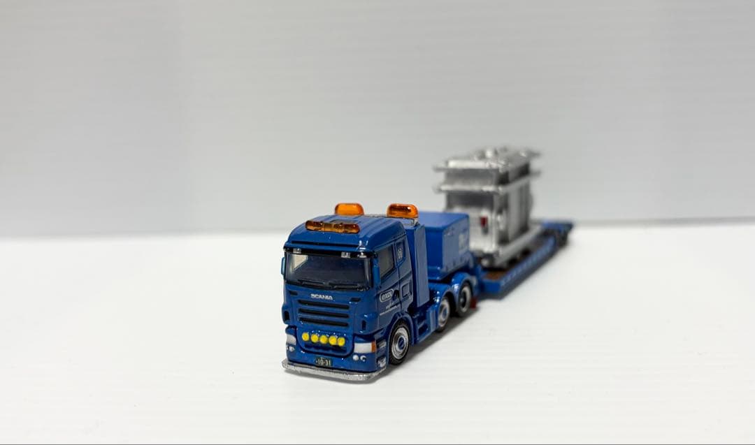 ★積荷付★スカニア➕重トレーラー　変圧器付属　トラックトレーラーコレクション