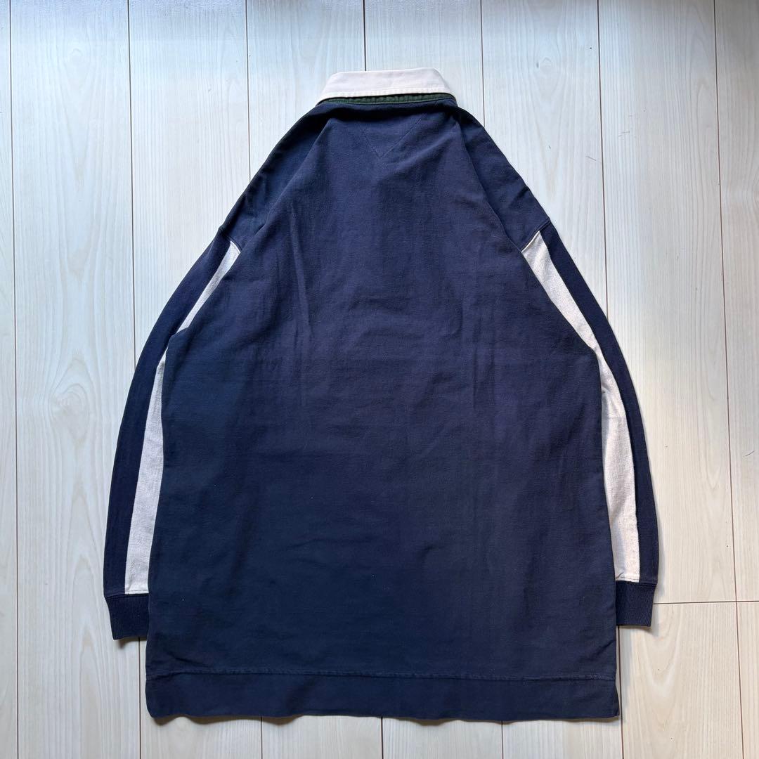【激レア】90s OLD   ビックロゴ ラガーシャツ