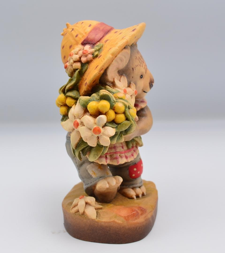 ハニーバンチ　アンリ　ANRI　サラケイ　木彫り人形　イタリア　13ｃｍ　箱付き