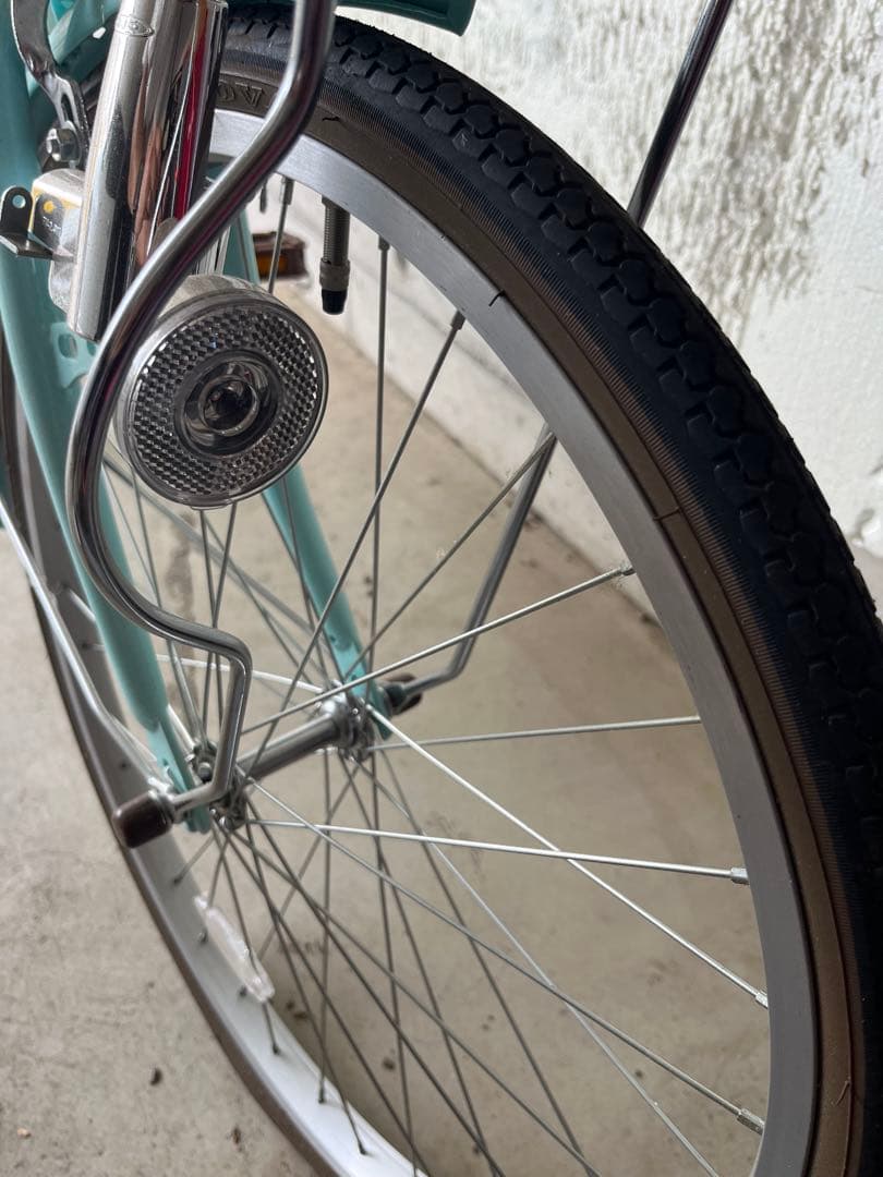 【未使用同等／直接引取】22インチ 子供用自転車 バレンタイン2 ミントブルー