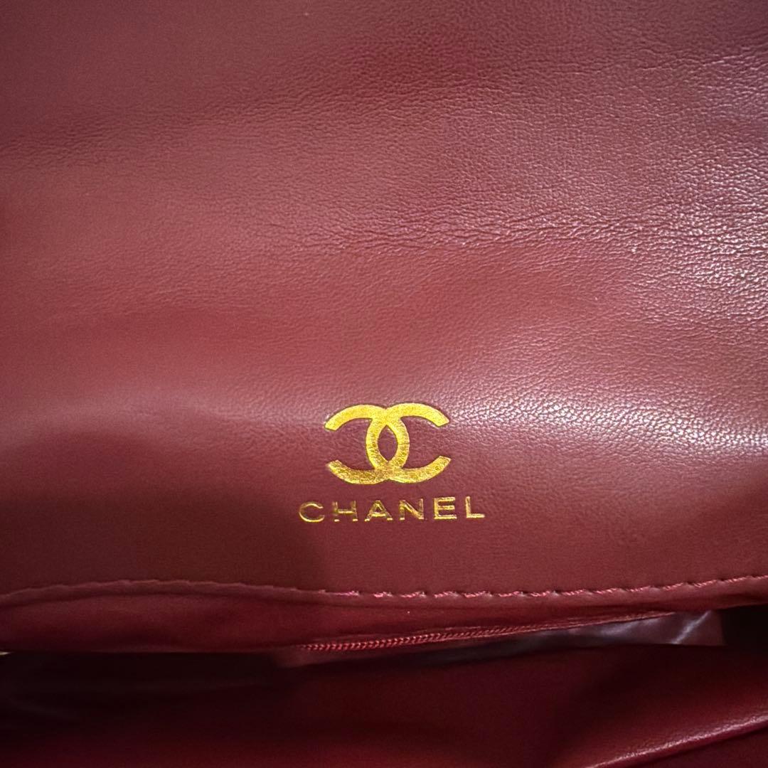希少！早い者勝ちChanel ノベルティーバーガンディ 2weyショルダーバッグ