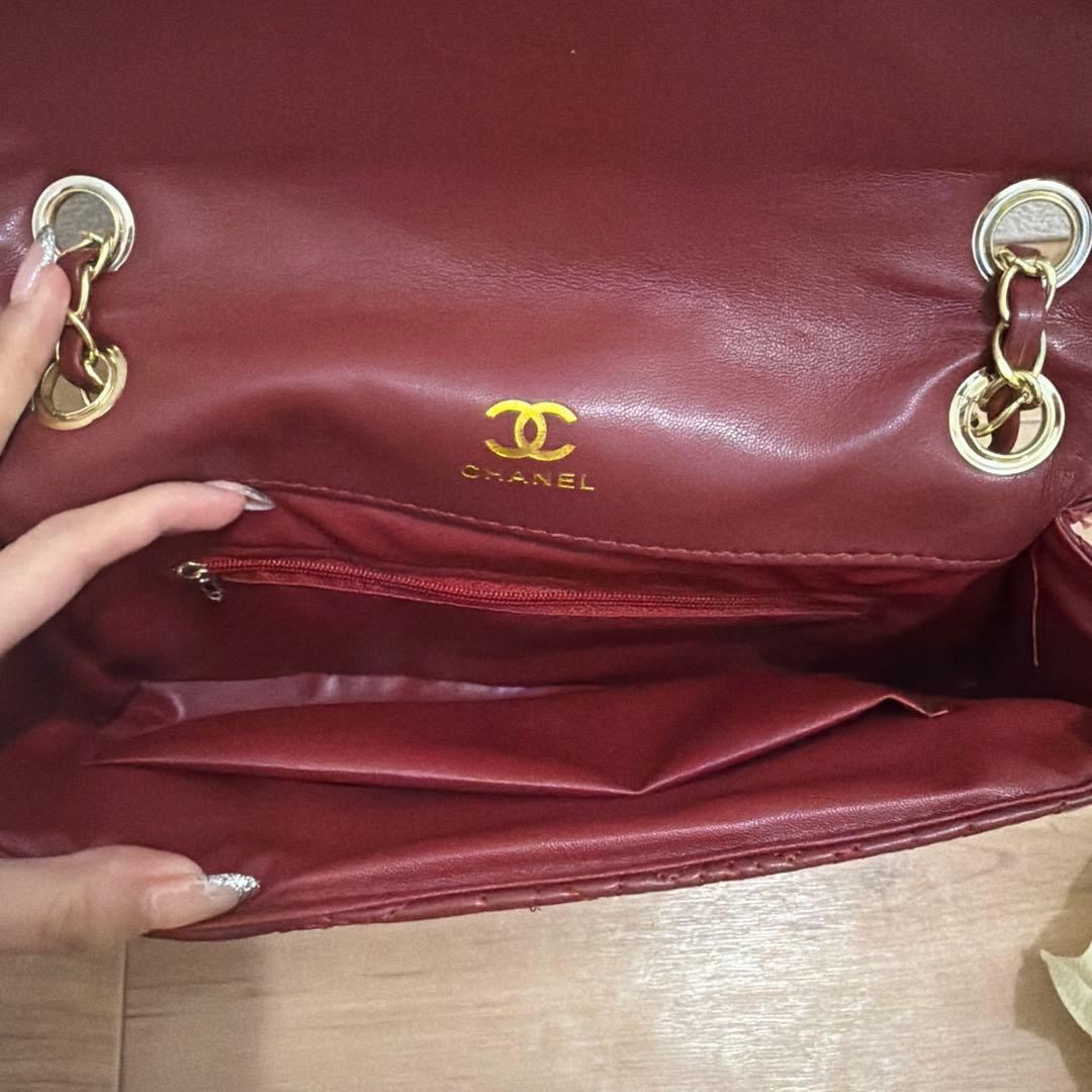 希少！早い者勝ちChanel ノベルティーバーガンディ 2weyショルダーバッグ