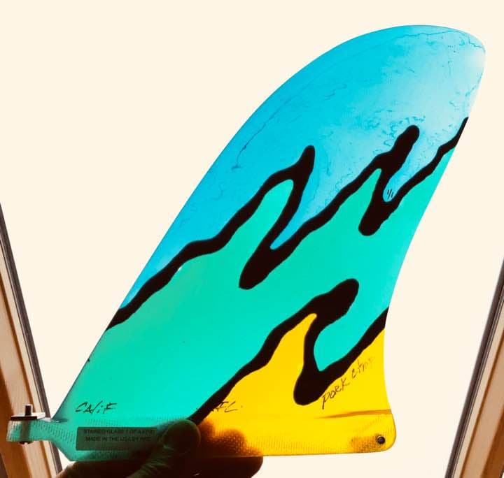 RAINBOW FIN ステンドグラスフィン 一点物