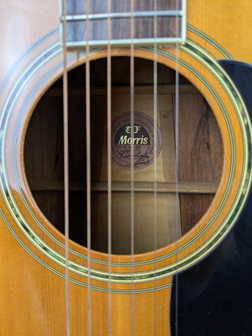 Morris TF W-50 アコースティックギター モーリス　ハードケース付き