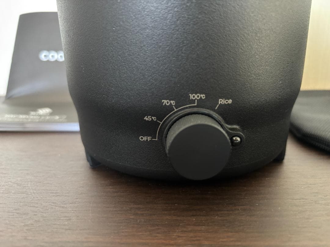 エレコム NESTOUTネストアウト 電気調理器 電気炊飯器COOKER-1黒