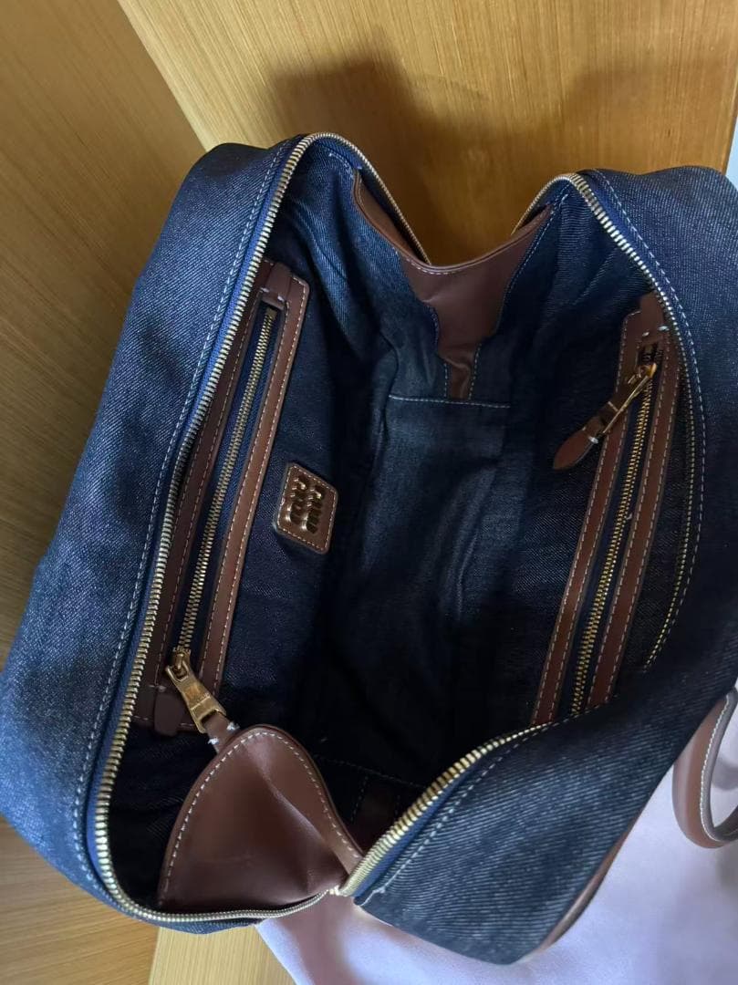 即日発送します 美品 デニム ハンドバッグ