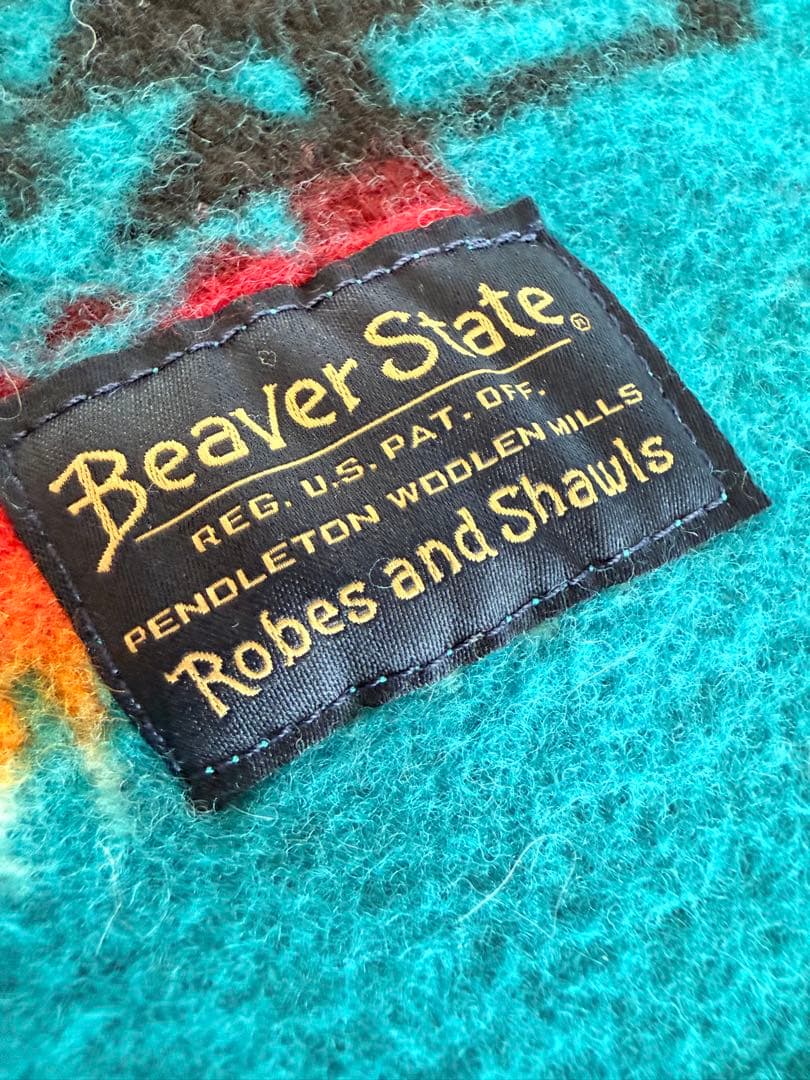 ペンドルトン Beaver State USA製ウールブランケット 78x98
