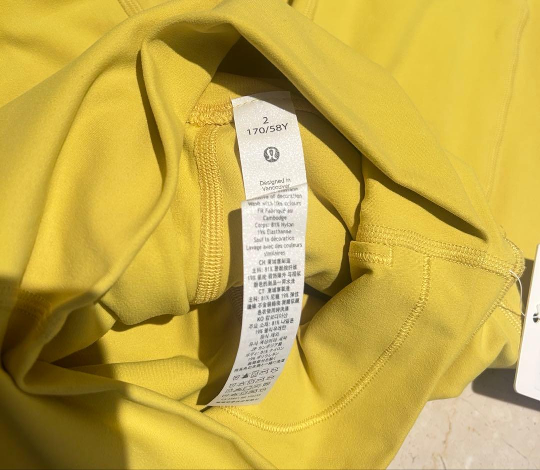 【新品タグ付】lululemon ルルレモンAlign 25 イエローレギンス