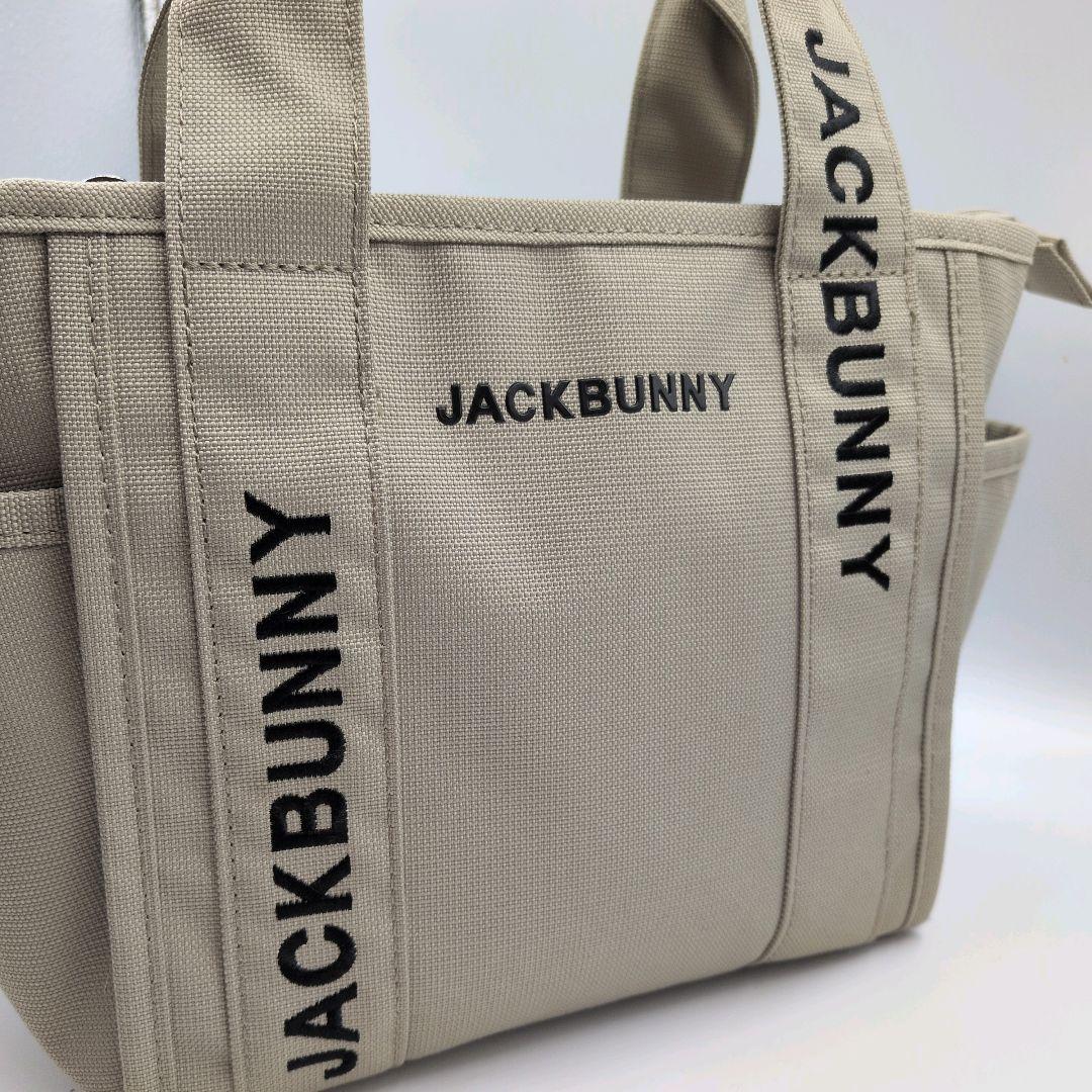 JACK BUNNY ジャックバニー カートバッグ ベージュ ロゴ刺繍