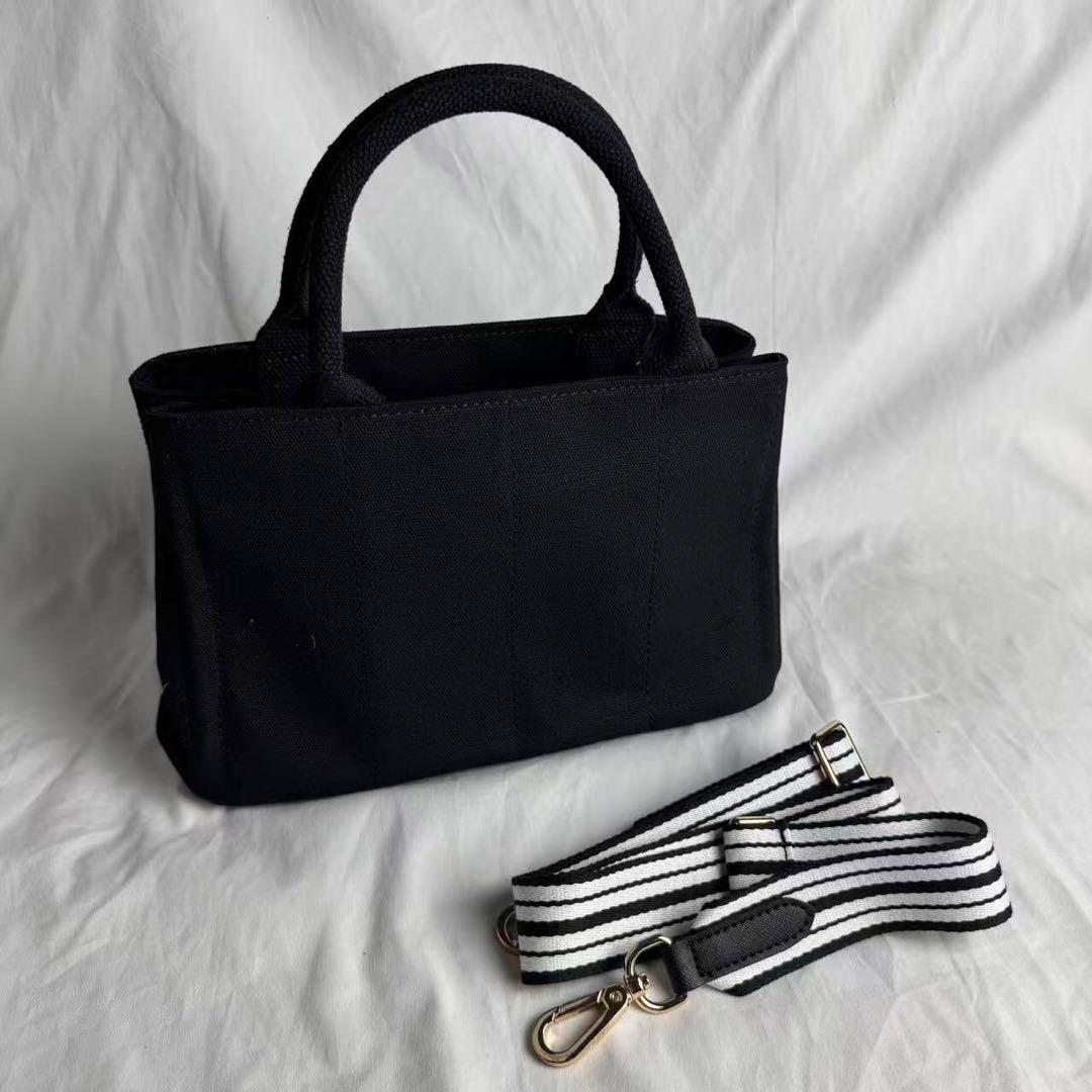 PRADA ノベルティ 2way ショルダー付 ハンドバッグ ブラック