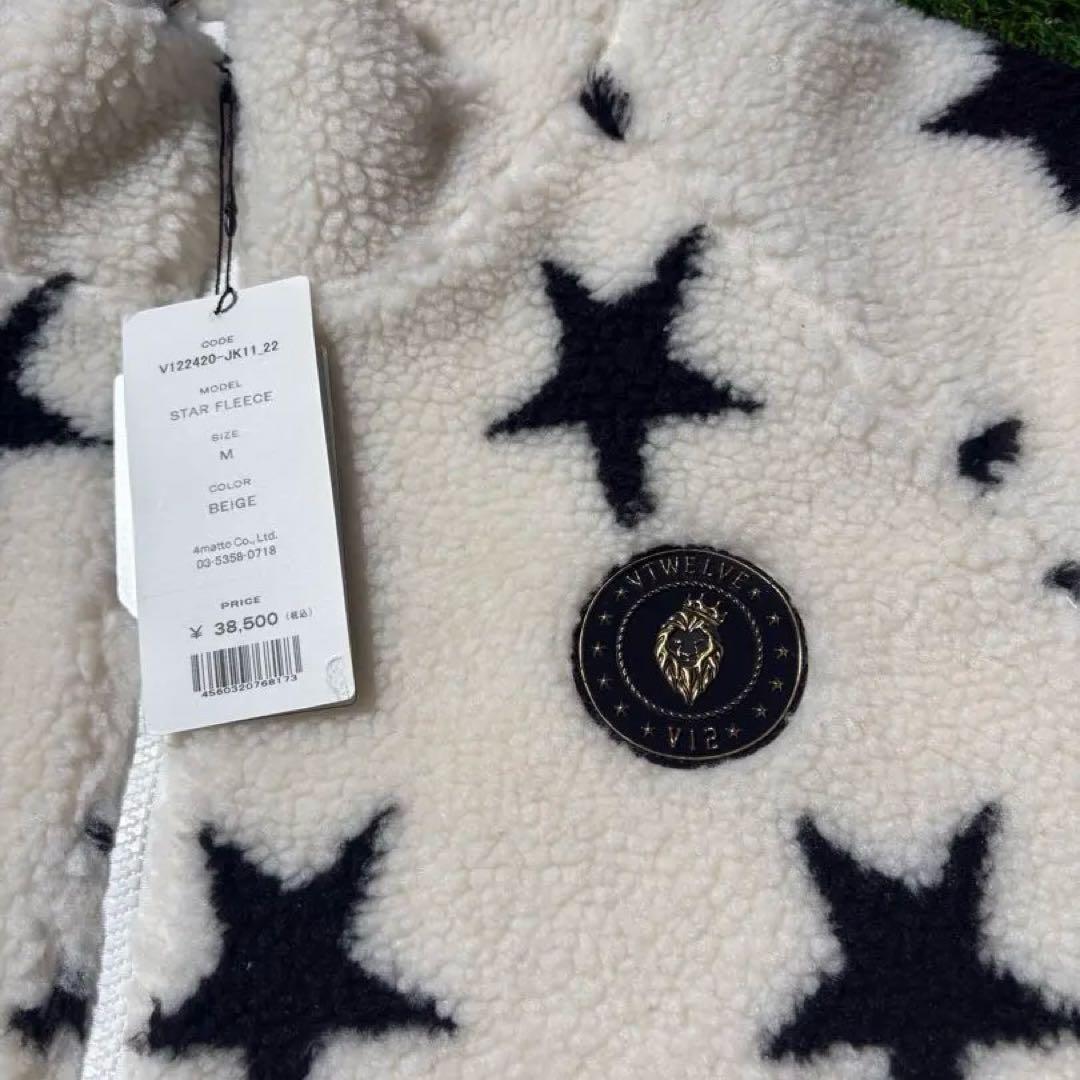 【Mサイズ】新品タグ付き V12 STAR FLEECE ベージュ