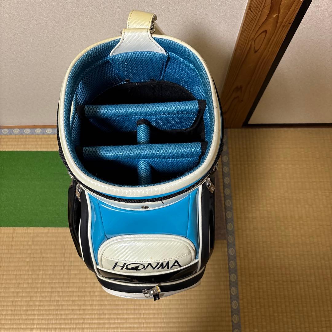 HONMA キャディバッグ ホワイト/ブルー