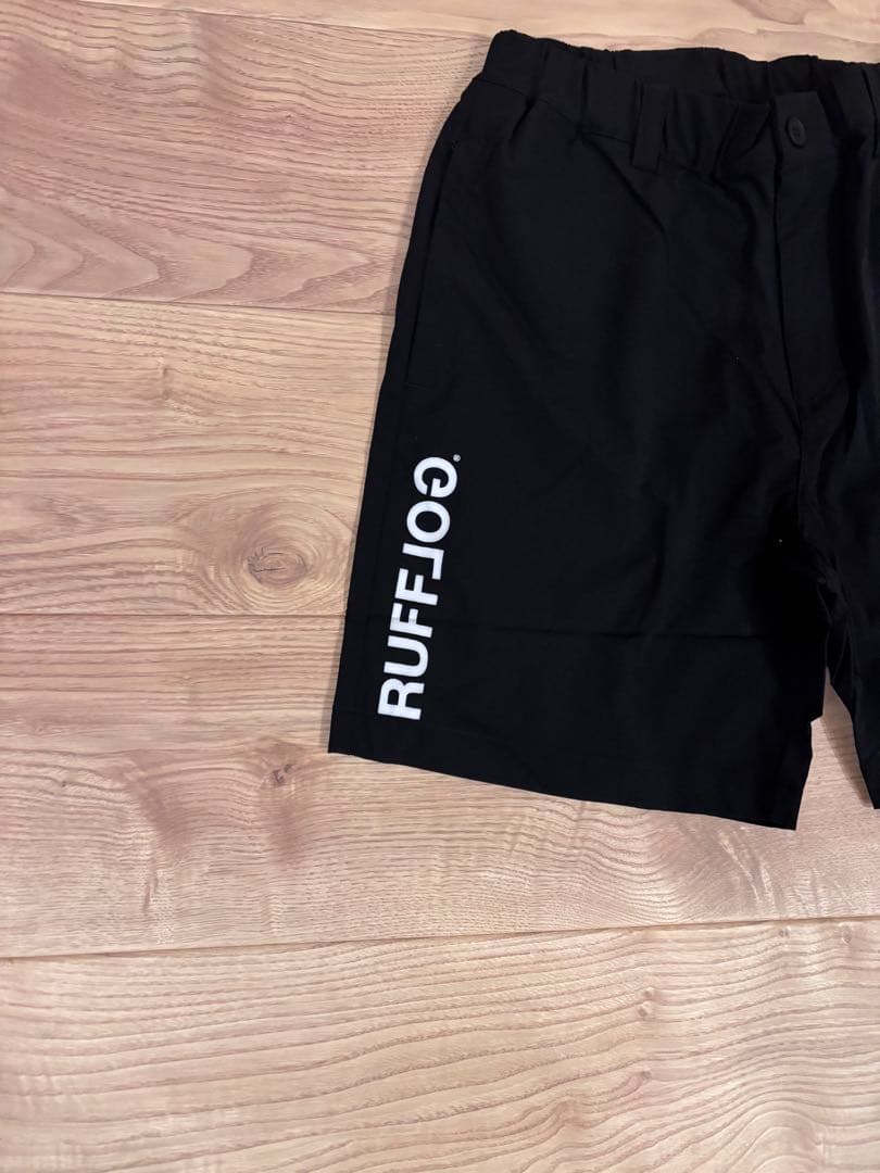 RUFFLOG ゴルフ　ナイロンストレッチショーツ　Mブラック