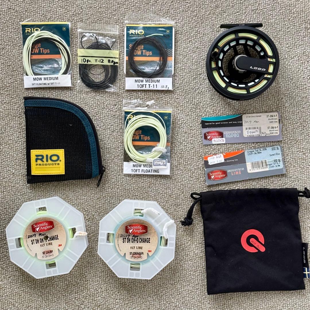 LOOP Q6/8フライリール+STヘッド+替えティップ　セット