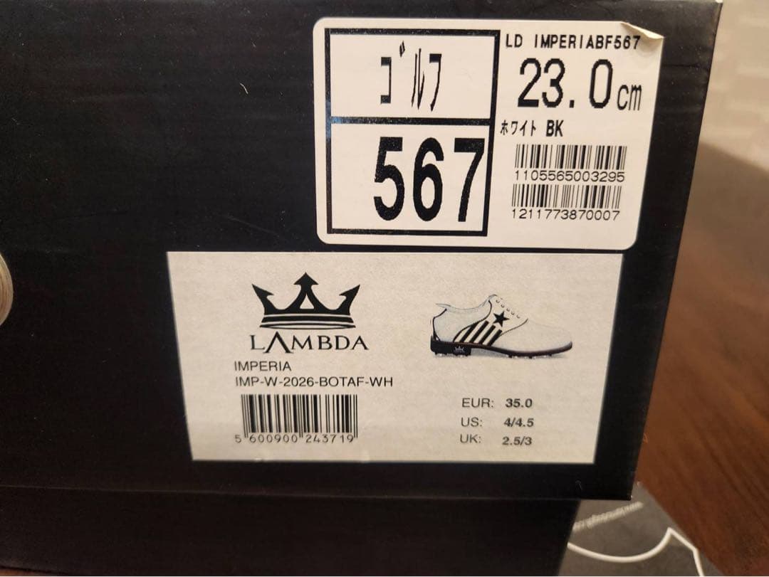 LANBDA レディース ゴルフシューズ 23cm