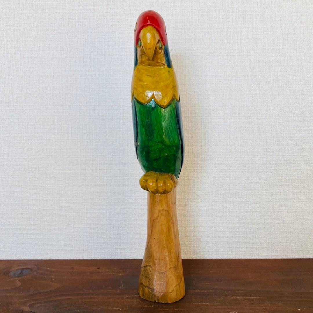 木彫りの鳥　ジャマイカ　ハンドメイド