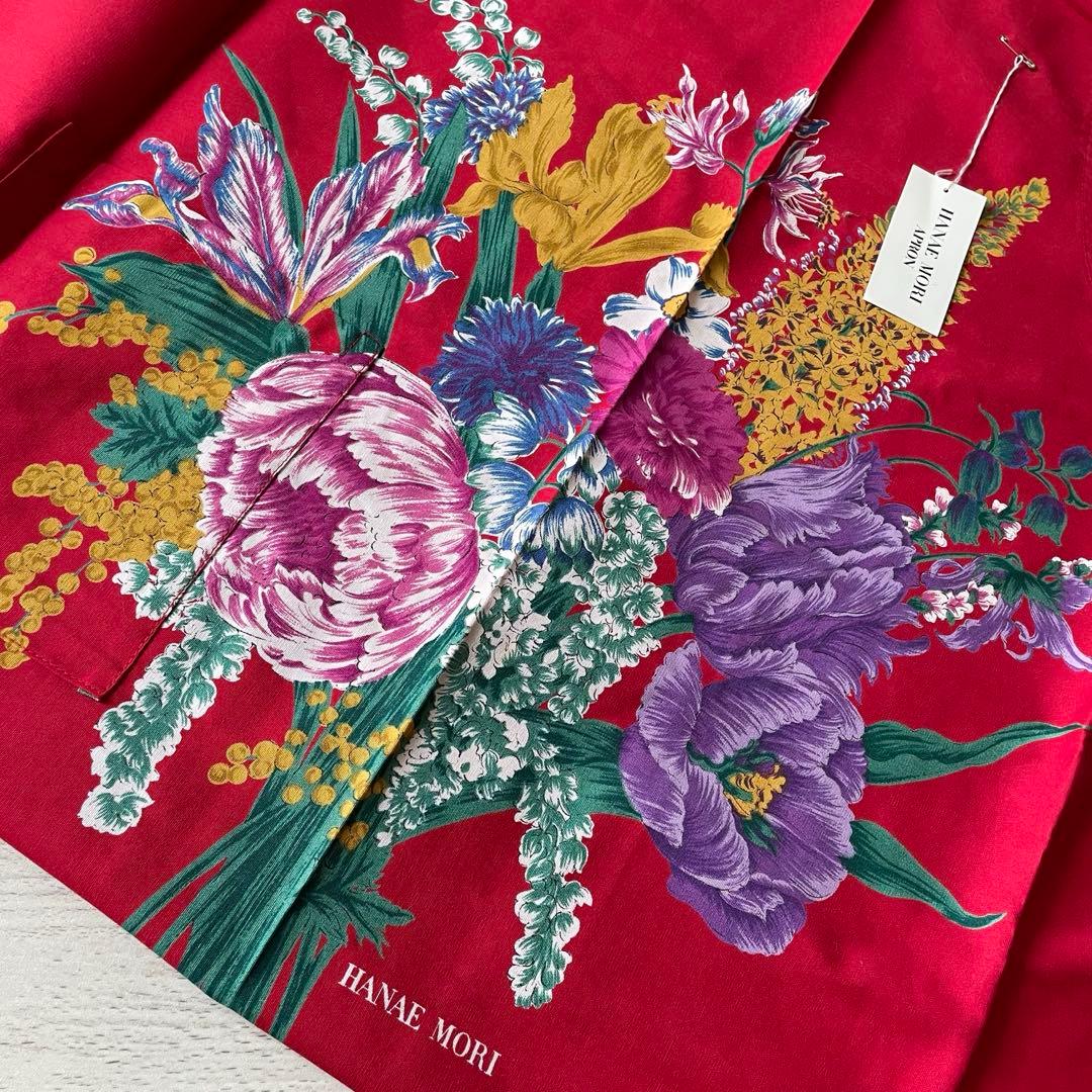 HANAE MORI ハナエモリ 森英恵 エプロン レッド 新品 未使用