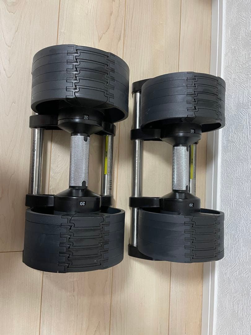 ヌオベル 20kg NUO FLEXBELL 20 可変式ダンベル　セット①